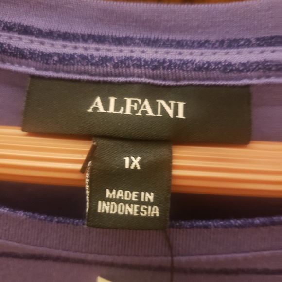 Alfani Plus Size Striped Top! - Picture 3 of 10